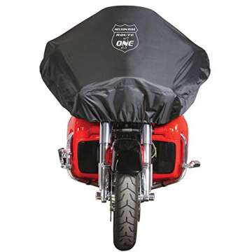 Defender Extreme Motorcycle Half Cover; Waterproof; UltraMax Fabric (DEX-RT1H)