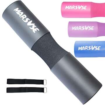 MARSVSE Barbell Pad Hip Thrust Pad Squat Pad Foam Sponge Pad for Squats, Lunges and Hip Thrusts,Prov...