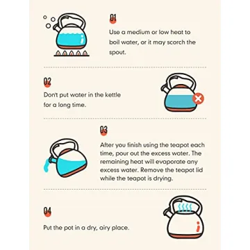 BELANKO Tea Kettle 2.7 Quart Whistling Stainless Steel Teapot