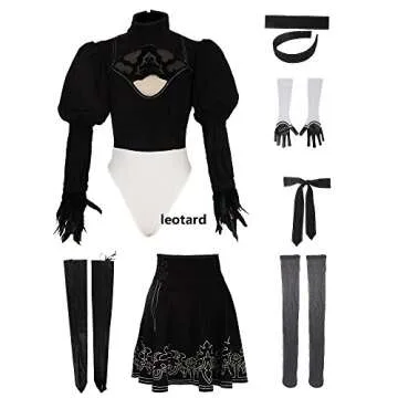 Miccostumes Women's 2B Cosplay Costume with Accessories