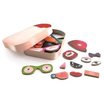 DJECO InZeBox Portraito Activity Toy, Orange