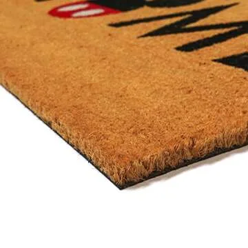 Gertmenian Disney Mickey Mouse Coir Doormat - 2x3 Welcome Mat (2-Pack), Ideal for High Traffic Areas in Front Door, Garage, Entryway - Love/Hello, 47533