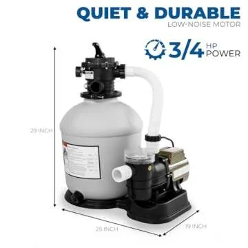 XtremepowerUS Sand Filter Pump for Above Ground Pools