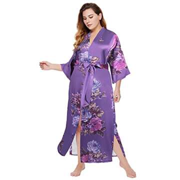 Elegant BABEYOND Women's Kimono Robe for Weddings