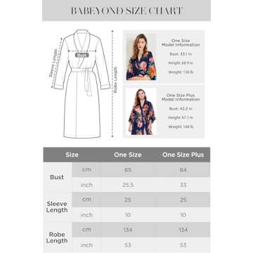 Elegant BABEYOND Women's Kimono Robe for Weddings