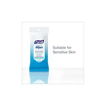 PURELL Hand Sanitizing Wipes, Clean Refreshing Scent, 20 Count Travel Pack (Pack of 12), 9124-12-CMR