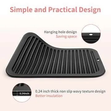 Large Silicone Heat Resistant Mat for Hot Tools