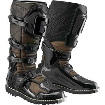 Gaerne Fastback Men's Off-Road Motorcycle Boots - Black/Brown / 13