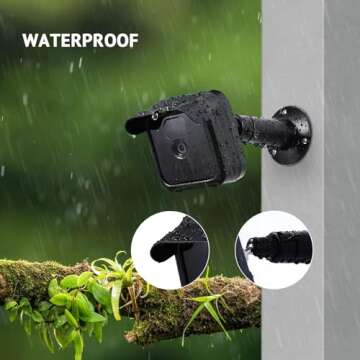 Ayotu Metal Wall Mount for Blink Outdoor 3rd Gen/XT2/XT, Weatherproof Protective Housing and 360 Degree Adjustable Metal Mount with Sync Module 2 Outlet Mount (Camera Not Included, Black)