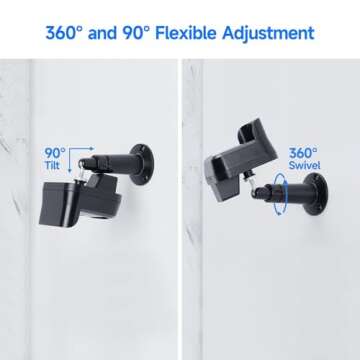 Ayotu Metal Wall Mount for Blink Outdoor 3rd Gen/XT2/XT, Weatherproof Protective Housing and 360 Degree Adjustable Metal Mount with Sync Module 2 Outlet Mount (Camera Not Included, Black)