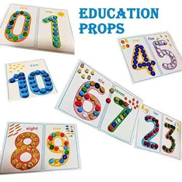 KINGOU 100 pcs Flat Glass Marbles for Crafts and Games