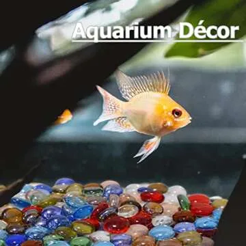 KINGOU 100 pcs Flat Glass Marbles for Crafts and Games