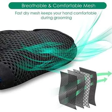 DELOMO Pet Hair Remover Gloves for Easy Grooming