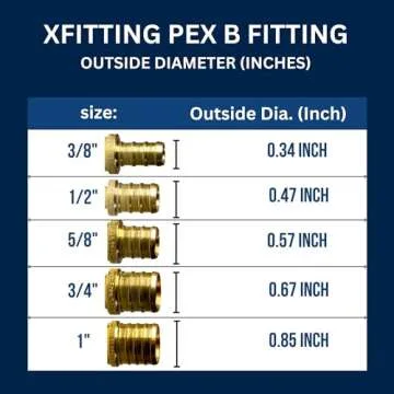 5 XFitting 3/4" PEX Male NPT Brass Elbow Fittings