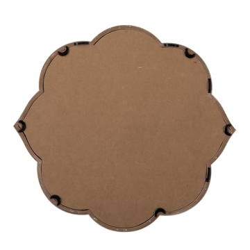 Farmhouse Scalloped Window Mirror for Wall Decor