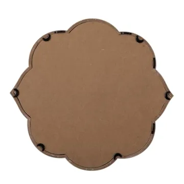 Farmhouse Scalloped Window Mirror for Wall Decor