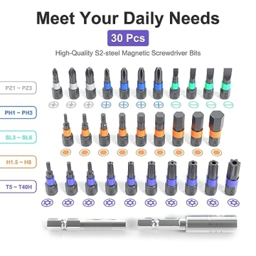 Nammero 35-in-1 Electric Screwdriver Kit Cordless Rechargeable