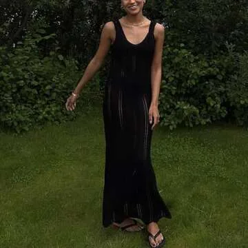 Stylish Ngdcseo Backless Maxi Cover-Up for Summer Fun