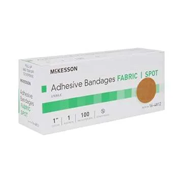 McKesson Sterile Adhesive Bandages, Fabric Spot, 100 Count