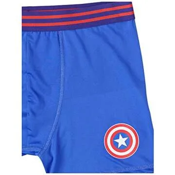 Marvel Boys Avengers With Assorted Hero Prints Including Iron Man, Hulk, Thor & More In Size 4, 6, 8, 10, 12 Boxer Briefs, 7-pack Athletic Boxer Brief - Avengers Classic, 4 US