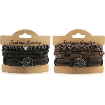 Tree of Life Genuine Leather Bracelets for Men & Women