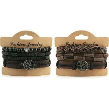 Tree of Life Genuine Leather Bracelets for Men & Women