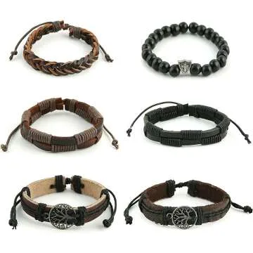 Tree of Life Genuine Leather Bracelets for Men & Women