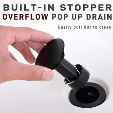 TRUSTMI Matte Black Widespread Bathroom Faucet