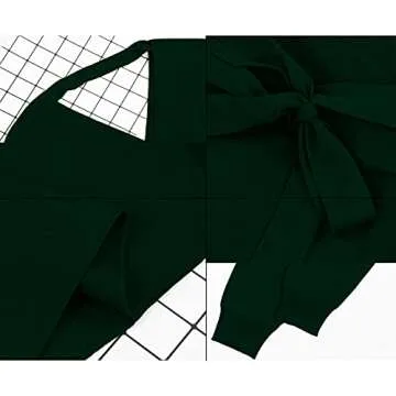 Cutiefox Elegant V Neck Wrap Knit Dress with Belt