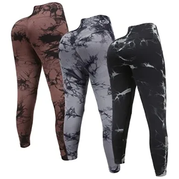 Stylish Tie Dye High Waisted Workout Leggings for Women