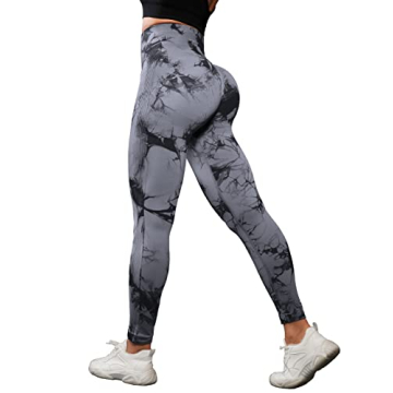 Stylish Tie Dye High Waisted Workout Leggings for Women