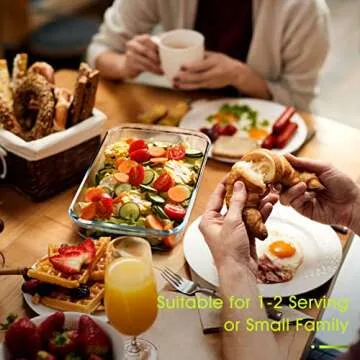 1 Liter Mini Glass Baking Dish for Single Serve