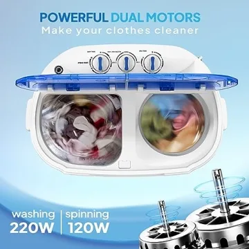 Portable Washing Machine 11LBS with Washer & Dryer