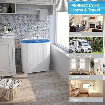 Portable Washing Machine 11LBS with Washer & Dryer