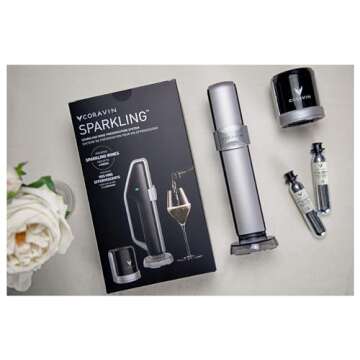Coravin Sparkling Wine Preservation System - Preserve Wine for 4 Weeks - Wine Saver for Sparkling Wi...