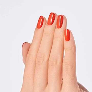 OPI Nail Lacquer Suzi Needs a Loch-smith | Opaque Dark Orange Crème Chip Resistant Nail Polish | Scotland Collection
