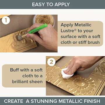 Deco Art Metallic Lustre Wax Finish, 1 oz, Lavish Green