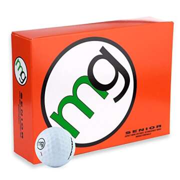 MG Golf Balls Senior Longest with Speed, Distance, & Maximum Enjoyment (1-Dozen)