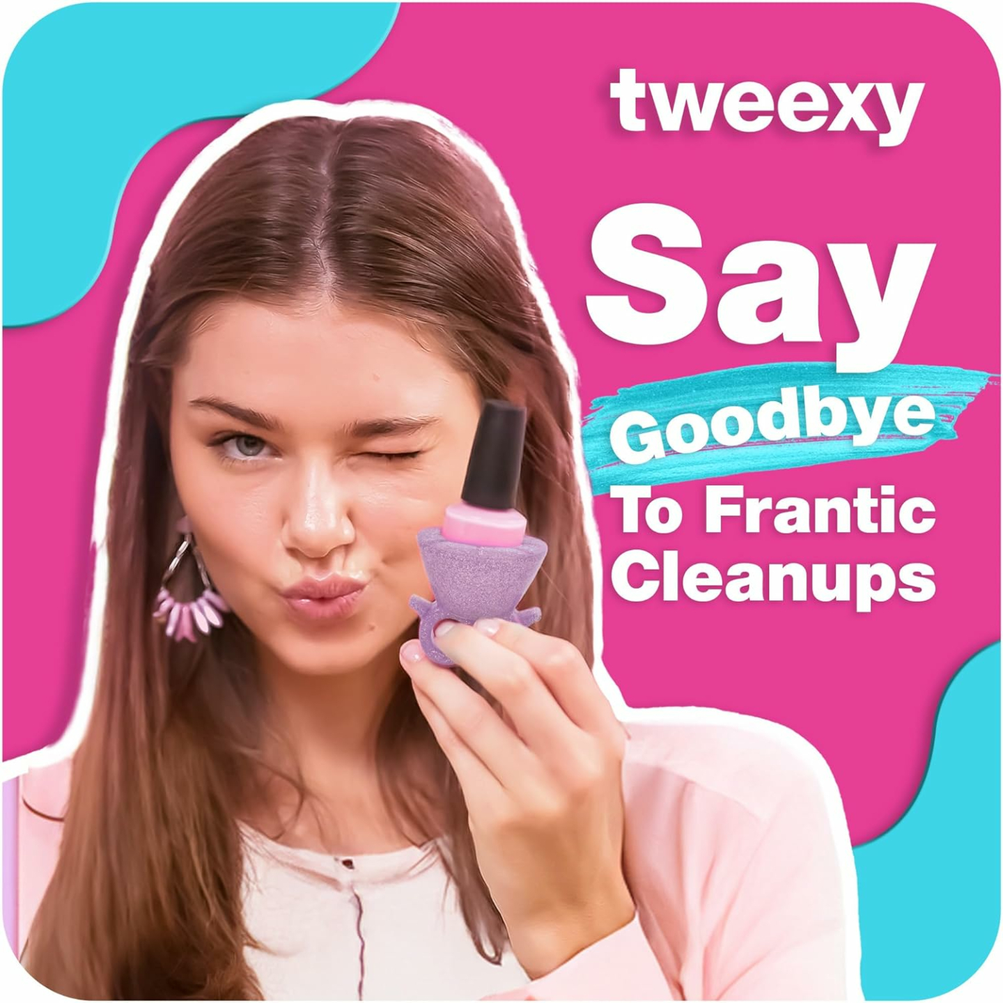 Tweexy Wearable Nail Polish Holder - Opal Sparkle