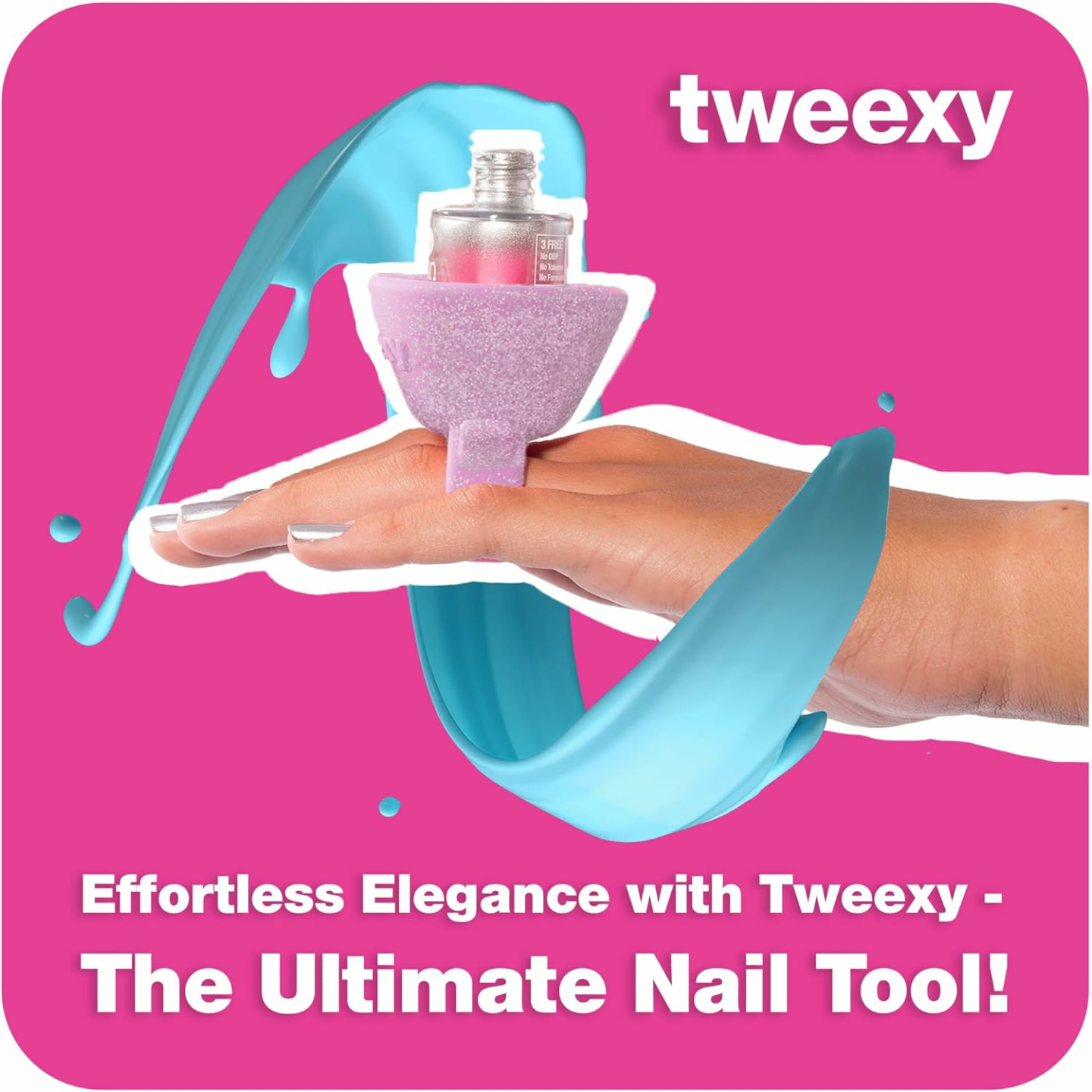 Tweexy Wearable Nail Polish Holder - Opal Sparkle