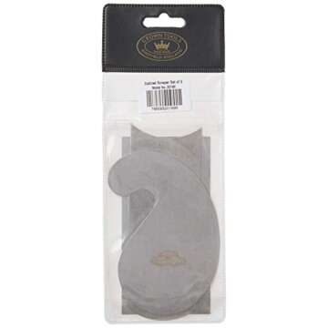 Crown AMT-20188 Cabinet Scraper Set - 3 Shapes Red