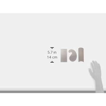 Crown AMT-20188 Cabinet Scraper Set - 3 Shapes Red