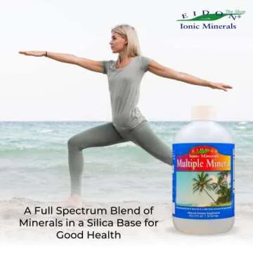 Eidon Ionic Minerals Multiple Minerals Supplement - Ionic Trace Mineral Drops for Water, Natural Liquid Vitamins to Support Heart Health and Hydration, No Additives or Preservatives - 18 oz