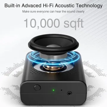 Wireless Voice Amplifier with Wireless Lavalier Lapel Microphone, PA System, Portable Speaker and Cordless Omnidirectional Mic for Teacher, Streaming, Classroom, Speech, Meeting, Yoga, Outdoors