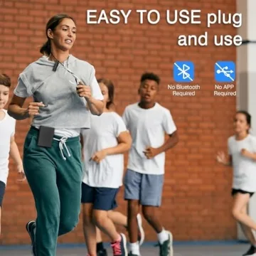 Wireless Voice Amplifier with Wireless Lavalier Lapel Microphone, PA System, Portable Speaker and Cordless Omnidirectional Mic for Teacher, Streaming, Classroom, Speech, Meeting, Yoga, Outdoors