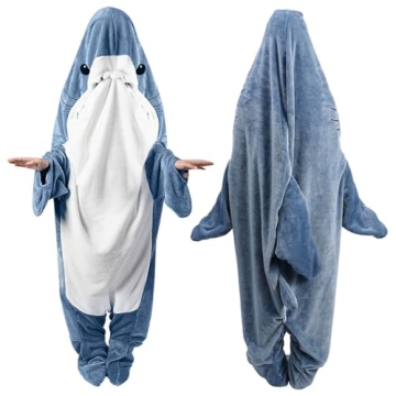 Shark Onesie for Kids - Cozy Shark Blanket Hoodie Costume