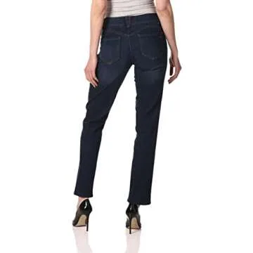 Democracy Women's Ab Solution Straight Leg Jean, Indigo, 12