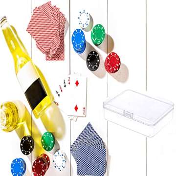 6 Pcs Mini Plastic Storage Containers Box with Lid, 4.5x3.4 Inches Clear Rectangle Box for Collecting Small Items, Beads, Game Pieces, Business Cards, Crafts Accessories