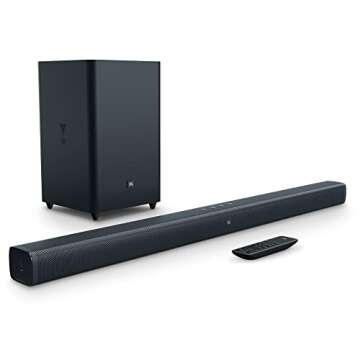 JBL BAR 2.1 MK2 Soundbar Bundle with 6.5 in. Wireless Subwoofer and 2m 8K Ultra High Speed HDMI Cable