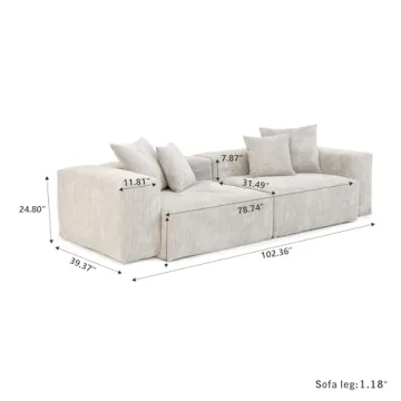 Comfortable Sdorens Modular Sectional Sofa for Any Space